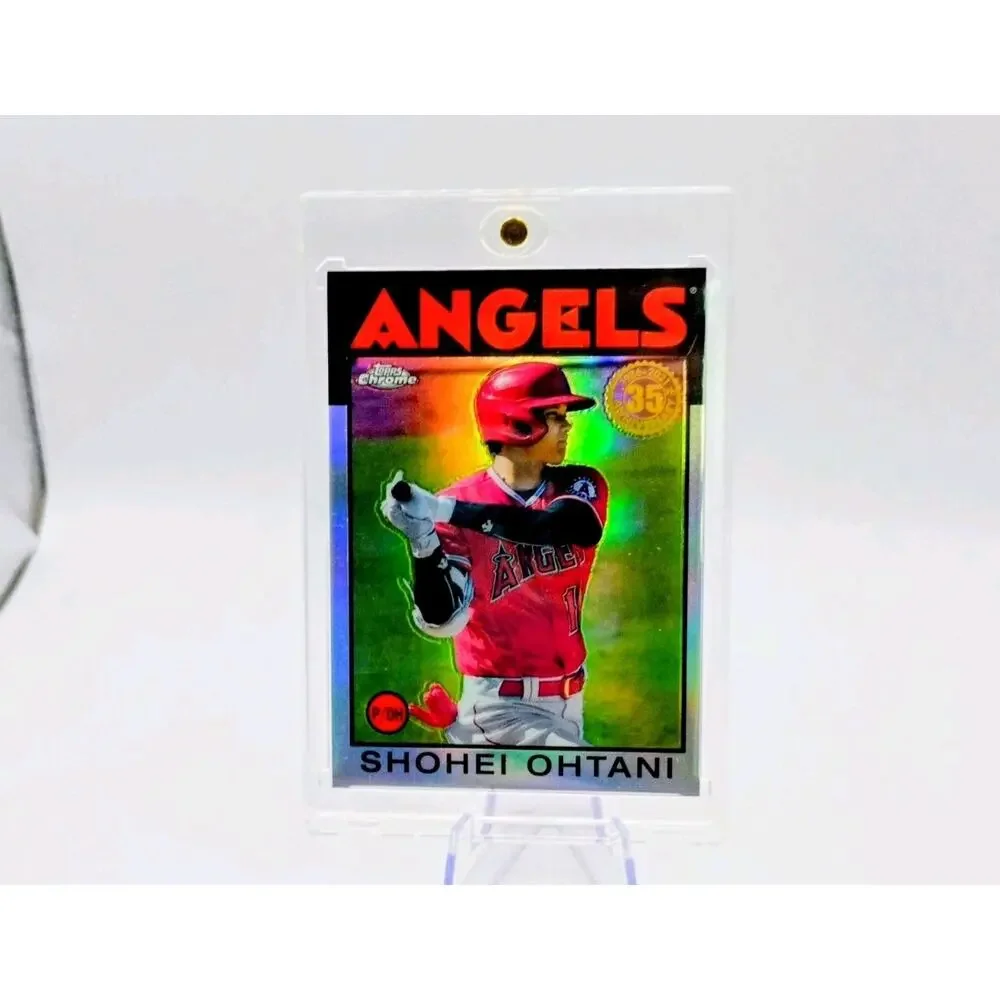 Shohei Ohtani 2021 Topps Chrome REFRACTOR 35th Anniversary Silver #86BC-9 - Picture 3 of 7